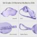 Silk Sleep Mask for Women/Men/Girls - 19 Momme 100% Pure Mulberry Silk, Blackout, Anti-Allergy, Purple - Buy Online on GoSupps.com
