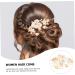 FRCOLOR 1pc White Bridal Comb Ceramics Decorate Bride Alloy - Buy Online on GoSupps.com