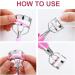 Lash Curler No Pinching or Pulling Long Lasting Eyelash Curler Fit All Eye Shapes Professional Makeup Tool for Eyelashes with 10 Pieces Silicone Refill Pads (Pink) - Buy Online on GoSupps.com