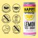 Happy Inside Gut Health Drink | Prebiotic Natural Ingredients | Vegan | High Fibre | Immunity Boost | Lemon Yuzu & Ginger Flavour | 12 Cans x 250ml - Buy Online on GoSupps.com