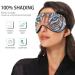 Haskirky Light Blocking Eye Mask for Men and Women - Breathable & Adjustable for Travel, Yoga, Meditation - Hand Drawn Blue Pattern for Deep Sleep Comfort - Buy Online on GoSupps.com