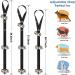 FOLKSMATE Dog Doorbells for Potty Training - 7 Extra Loud Bells - Adjustable for Housebreaking - Door Knob Ring - Dog Supplies (Black) - Buy Online on GoSupps.com