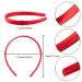 Duufin 30-Piece Satin Craft Headbands for Girls and Women - 30 Colors Multicolored - DIY 1.5cm Plain Headband Set - Buy Online on GoSupps.com