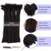 Teresa 100% Human Hair Dreadlock Extensions - 0.8cm Width, Natural Black, 6 Inch, 20 Strands - Handmade Permanent Loc Extensions for Men/Women - Buy Online on GoSupps.com