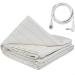 Emiif Grounding Sheet with Grounding Cord Materials Organic Cotton and Silver Fiber Natural Wellness (68.6 x 132.1 cm)
