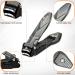 DRMODE Heavy Duty Nail Clippers with Catcher - Ultra Sharp Ergonomic Fingernail & Toe Nail Clippers for Men - Mess Free Self Collecting Design - Buy Online on GoSupps.com