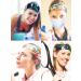 SHUNMEILO 7pcs Buttoned Mask Headbands for Women and Teen Girls - Floral Turban Yoga Head Wraps - Buy Online on GoSupps.com
