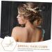 ABOOFAN Decor Hair Accessories Hair Clips Hair Barrettes Wedding Elegant Headdress Wedding Party Headdress Wedding Pearl Hair Pin Hair Side Comb Wedding Hair Pin Hair Comb Prom Bride Metal - Buy Online on GoSupps.com