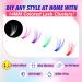 Yawamica Colored D Curl Lash Clusters - 140pcs, 6 Mixed Colors, 14mm DIY Extensions - Buy Online on GoSupps.com
