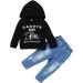 SOLOYEE Baby Boys Outfits 2 Pcs Set | Kid Fashion Clothes 3-4 Years - Black - Buy Online on GoSupps.com