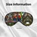 Colorful Parrots On Tree Print Double-Sided Eye Mask Soft and Light Blocking for Enhancing Sleep Quality - Buy Online on GoSupps.com