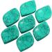 Buy MookaiTedecor Green Turquoise Howlite Gemstone Massage Stones for Healing Reiki - Leaf-Shaped Pack of 2 53x37x6 mm - Buy Online on GoSupps.com