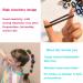Cotton Seamless Hair Ties for Girls & Women - 100Pcs Coffee Brown Elastic Bands for Ponytails & Kids Hair Accessories - Buy Online on GoSupps.com