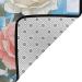 Plaid Background Roses Flannel Non-Slip Floor Mat - 63x48 Inches Comfortable & Lint-Free for Relieving Foot Pressure Ideal for Any Occasion - International Shipping Available - Buy Online on GoSupps.com