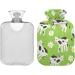 Naanle 2L Hot Water Bottle with Daisy Cow Cover Relief for Menstrual Cramps & Pain Heat & Cold Therapy for Hands & Feet - Buy Online on GoSupps.com