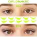 Libeauty Silicone Eyelash Perm Pads - 10pcs, 5 Sizes XS-XL, Reusable Soft Lash Lift Shields (Yellow) - Buy Online on GoSupps.com