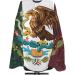 Mexico Paisley Flag Barber Cape | Professional Waterproof Hair Cutting Apron | Adjustable Snap Closure | 55" x 66" | Salon & Home Use - Buy Online on GoSupps.com