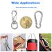 Mixiflor Stainless Steel Swivel Eye Snap Hook Set - 5pcs Flag Pole Clips & Carabiner Diving Clips for Bird Feeders, Pet Chains, and More - Buy Online on GoSupps.com