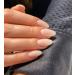 Mouyou Press On Nails - Short Almond Nude Gradient White Acrylic Full Cover Nail Set for Women & Girls - includes Nail Glue - Buy Online on GoSupps.com