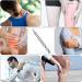 NO BRAND Acupuncture Massage Pen - Double-Sided Stainless Steel Meridian Acupressure Tool (15cm) - Buy Online on GoSupps.com