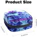 Purple Blue Tie Dye Menstrual Storage Bag - Feminine Period Kit for Women/Girls - Menstrual Cup & Tampon Pouch - Color 8 - Buy Online on GoSupps.com