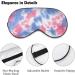 Buy Pink Blue Tie Dye Sleep Mask for Women - Adjustable Eye Shades Cover with Elastic Strap | International Shipping - Buy Online on GoSupps.com