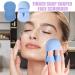 Fiakup Silicone Face Scrubber | Finger Handle Face Silicone Scrubber Small Brush - Ergonomic Grip Women Men Face Scrubber for Massaging for Travelling Dormitory Blue - Buy Online on GoSupps.com