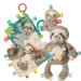 Taggies Sensory Sloth Baby Rattle with Teether Ring - Molasses Soft Toy - Buy Online on GoSupps.com