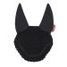 LeMieux Diamante Acoustic Fly Hood with Soundproof Micro Foam - Soft Bamboo Lining - Comfortable Fit Sport Horse Wear L Black