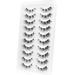 Veleasha Fluffy Wispy Faux Mink Eyelashes - 10 Pairs Criss-Cross False Lashes for Fox Eye Look | International Shipping Available - Buy Online on GoSupps.com