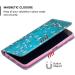 Miagon Wallet Folio Flip PU Leather Case for iPhone 12 Pro Max Creative Painted Design Full-Body Protective Cover Card Holder Kickstand Magnetic Blue Flower iPhone 12 Pro Max Blue Flower - Buy Online on GoSupps.com