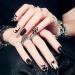Buy Short French Style Artificial Fingernails - Full Cover Fake Nails with Glue for Stunning Nail Art - Buy Online on GoSupps.com