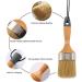 Mister Rui Chalk Wax Paint Brush Set - 3 Pcs Large Brushes for Chalk & Furniture Paint - Natural Bristles - Ideal for Acrylic/Milk Paint - Includes 1 Small Round & 2 Large Oval Brushes - Buy Online on GoSupps.com