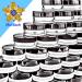 MotBach 100 Pcs 3g Empty Plastic Containers with Black Lids and Mini Spatulas - Small Makeup Sample Jars for Liquid & Creams - Buy Online on GoSupps.com