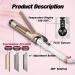 Ten-Tatent 38mm Ceramic Tourmaline Curling Tongs | Dual Voltage Curling Iron for Long & Short Hair | Adjustable Heat Settings | White - Buy Online on GoSupps.com