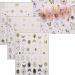 JMEOWIO 9 Sheets Heart Moon Star Sun Nail Art Stickers Decals Self-Adhesive Colorful Gold Nail Supplies Nail Art Design Decoration Accessories - Buy Online on GoSupps.com