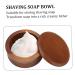 Premium Wooden Shaving Soap Bowl - 4.5x2.2 Inch with Lid | Ideal for Easy Lather & Wet Shaving | Perfect Gift for Men - Buy Online on GoSupps.com
