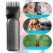 Gezimetie Root Comb Applicator Bottle Hair Oil Applicator Brush 3 Pack Hair Oil Bottle for Hair Root Comb Color Applicator Bottle 6 Ounce with Graduated Scale Black 3pcs-black - Buy Online on GoSupps.com
