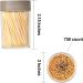 1000 Count Wooden Round Single-Point Toothpicks - Premium Quality for Catering & Home Use - YQ-1000 - Buy Online on GoSupps.com