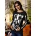 G and PL Halloween Women's Maternity Top Long Sleeve Funny Costume - Black Skeleton (S-XXL) - Buy Online on GoSupps.com