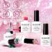 RARJSM Glitter Gel Nail Polish Set - 6PCS Reflective Shinny Gel Polish in Gold, Hot Pink, Green, Red, and Silver - Nail Art Varnish Manicure Kit with Diamond Sparkle - Gift Package Included - Buy Online on GoSupps.com