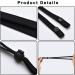 12 Pack Black Adjustable Anti-Slip Ear Straps for Nurses and Food Workers - Buy Online on GoSupps.com
