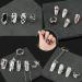 LAMDNL Adjustable Nail Rings Alloy Nail Art Finger Rings Women Girl Gifts Jewelry Nail Rings Fingertip Rings Set Alloy Material - Buy Online on GoSupps.com