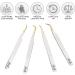 SIVOTE Professional Volume Lash Tweezers Set - Diamond Grip, White (4 Pack) - Buy Online on GoSupps.com
