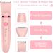 Scottomon Electric Bikini Trimmer Set for Women | Waterproof Cordless 3-in-1 Body Hair Shaver & Groomer - Ideal for Face & Body | Pink - Buy Online on GoSupps.com