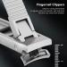 Natudeco Nail Clippers Pedicure Manicure Tool Ultra Thin Portable Foldable Stainless Steel Curved Slanted Double Ended Nail Clipper Nail Trimmer Tool - Buy Online on GoSupps.com