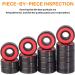 Redsia ABEC 11 Precision Skateboard Bearings 608 2RS with Spaces & Washers - Set of 8 Pcs for Longboard, Mini Cruisers, Scooter, Roller Skates - Buy Online on GoSupps.com
