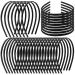 Oruuum 72 pcs Plastic Hair Headband  DIY Black Headband Without Teeth For Women And Girls(7mm).