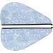 Quick-Dry Hair Towel Wrap | Button Towel Turban for Easy Hair Drying | White Blue Glitter | Perfect for All Hair Types - Buy Online on GoSupps.com