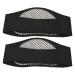 Self Heating Magnetic Neck Brace Pain Relief Black 2 Pack